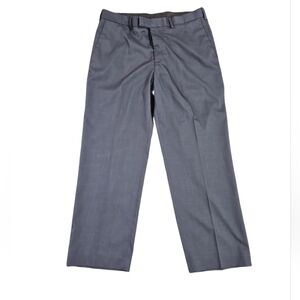 Perry Ellis Portfolio Mens Gray Dress Pants Size 36x30 Straight Leg Office Work